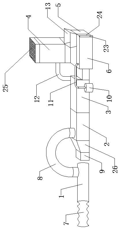 Sewage plant sludge treatment device