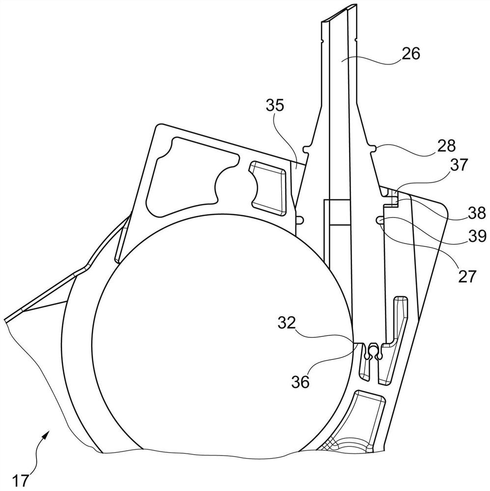 Fiber Channel Mechanism for Free End Spinning Device with Locking Connection