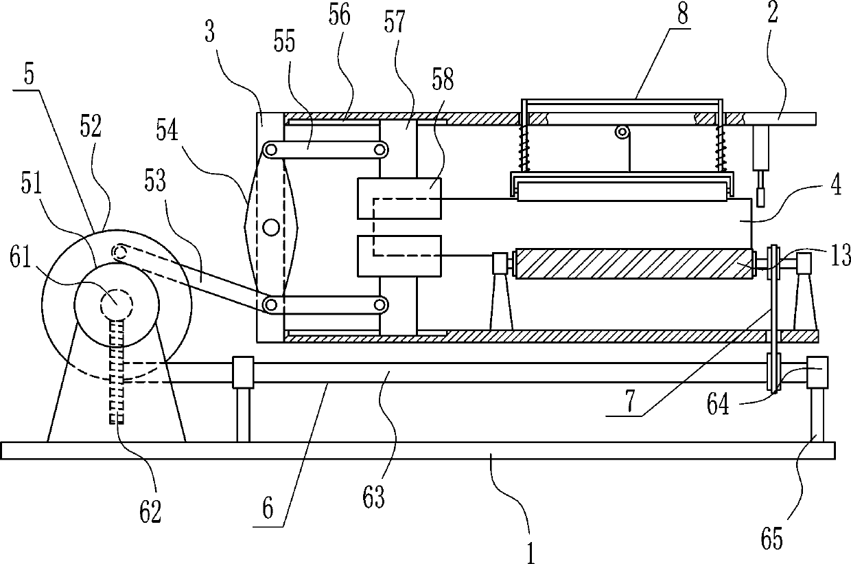 Derusting and grinding device for iron pipe end for mechanical processing