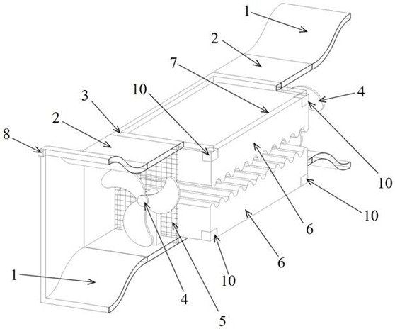 Ventilation pipeline capable of achieving bidirectional ventilation and containing nano-particle paraffin