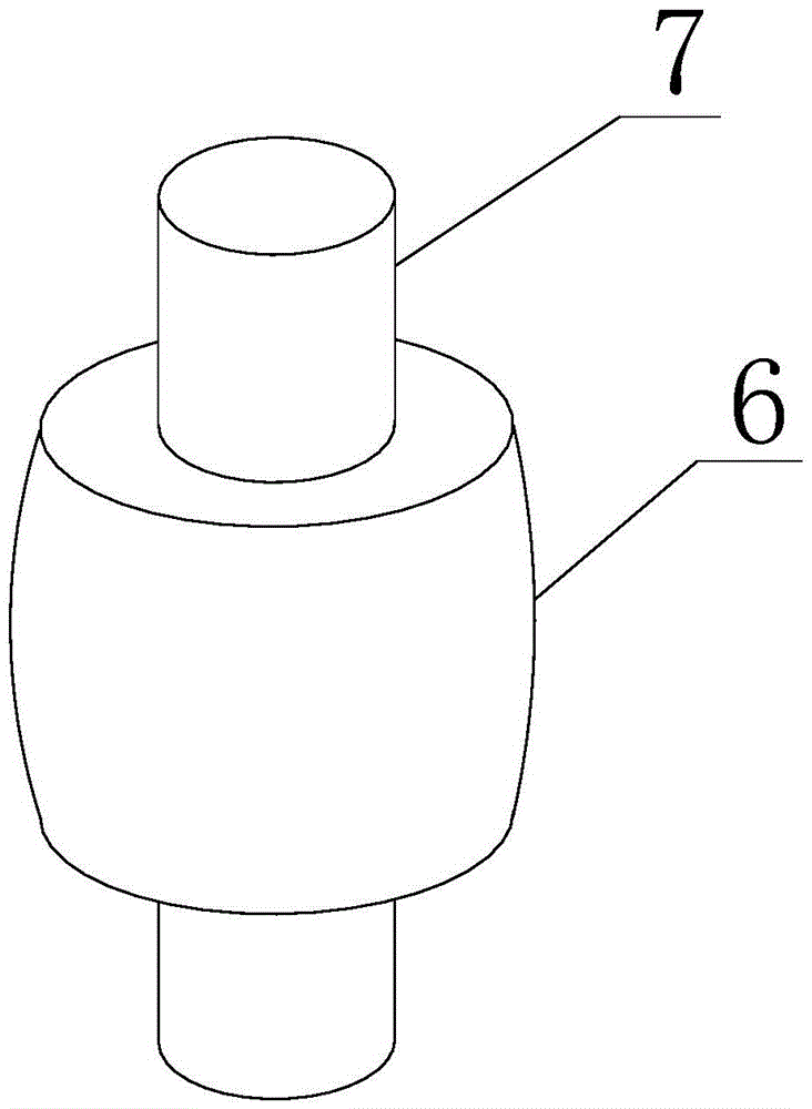 Rolling cutter for hub hole of whole wheel