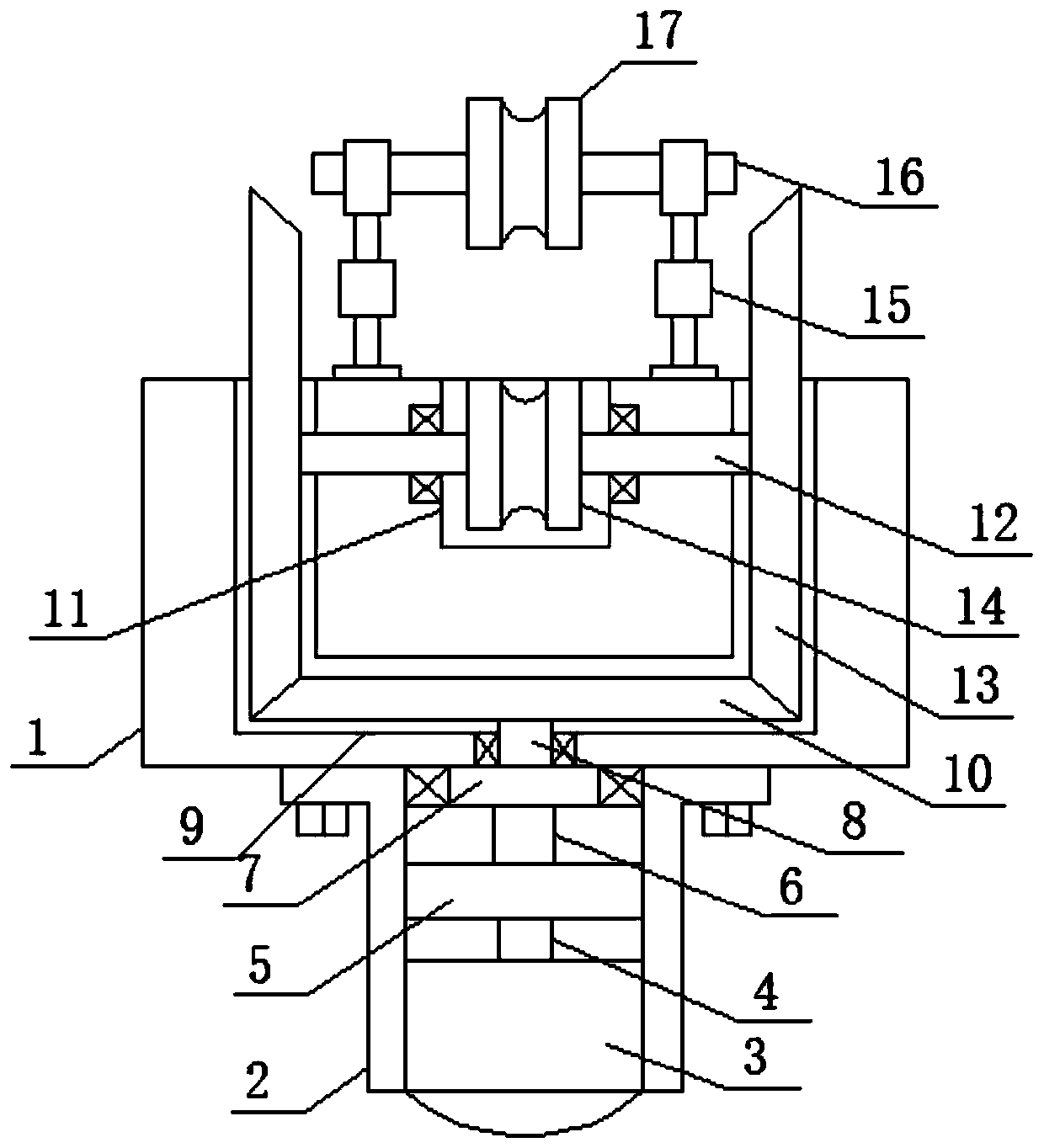 Steel wire driving type cable traction device