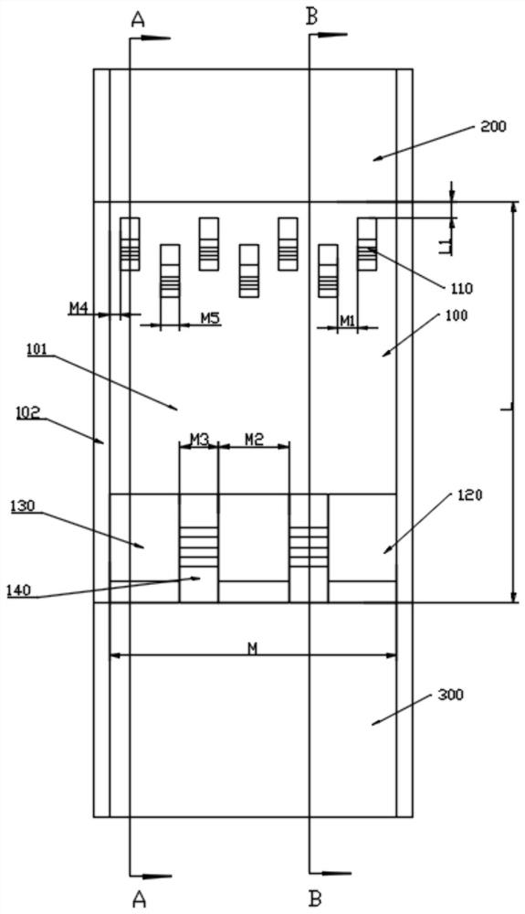 A bottom sill structure for stilling pools