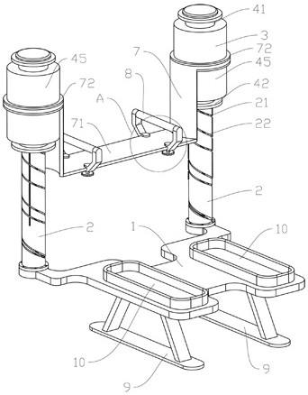 Damping device and training aid applying same