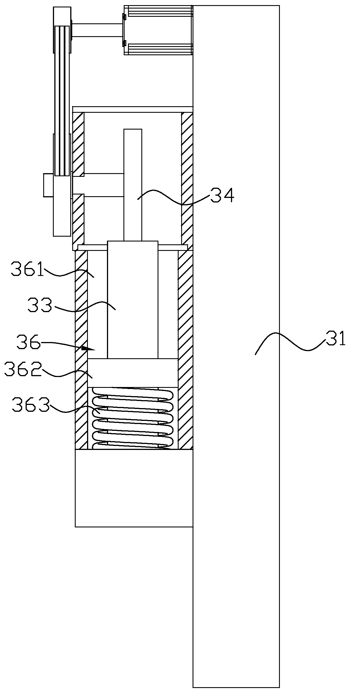 Tile compacting device for building decoration