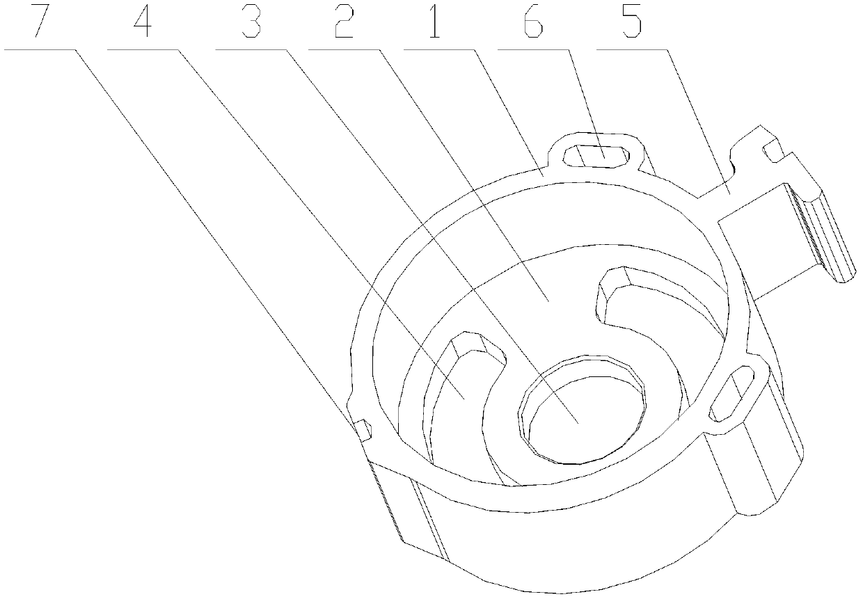 An inner casing for installation in a rotor type oil pump body