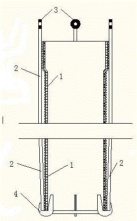 A method for pulling upvc double-wall corrugated downpipe wells