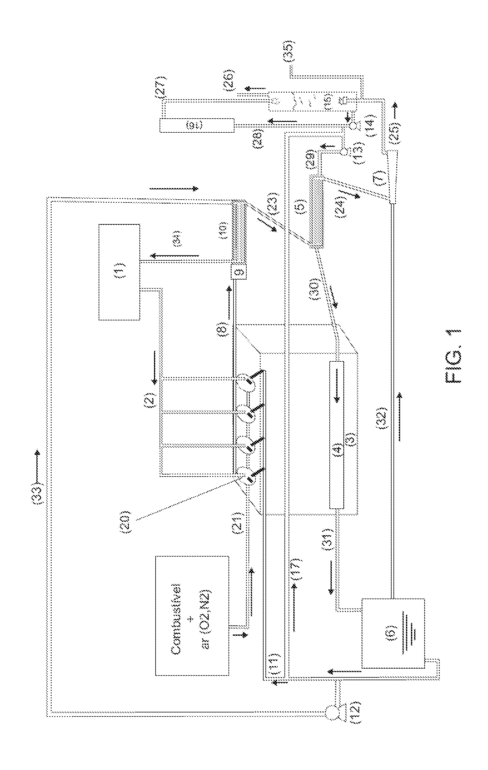 Combined cycle combustion engine process and combined cycle combustion engine