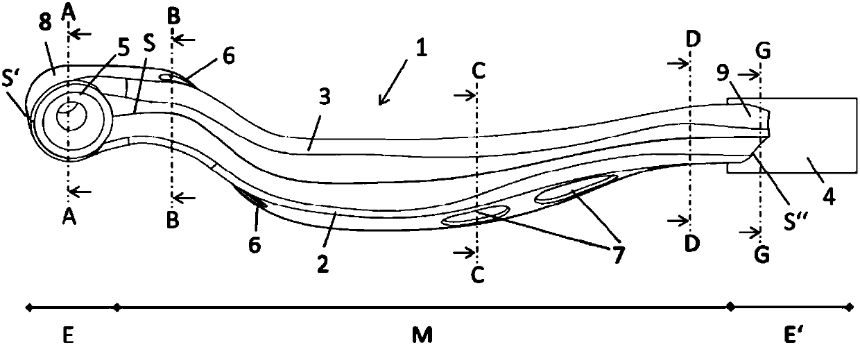 Link for a wheel suspension