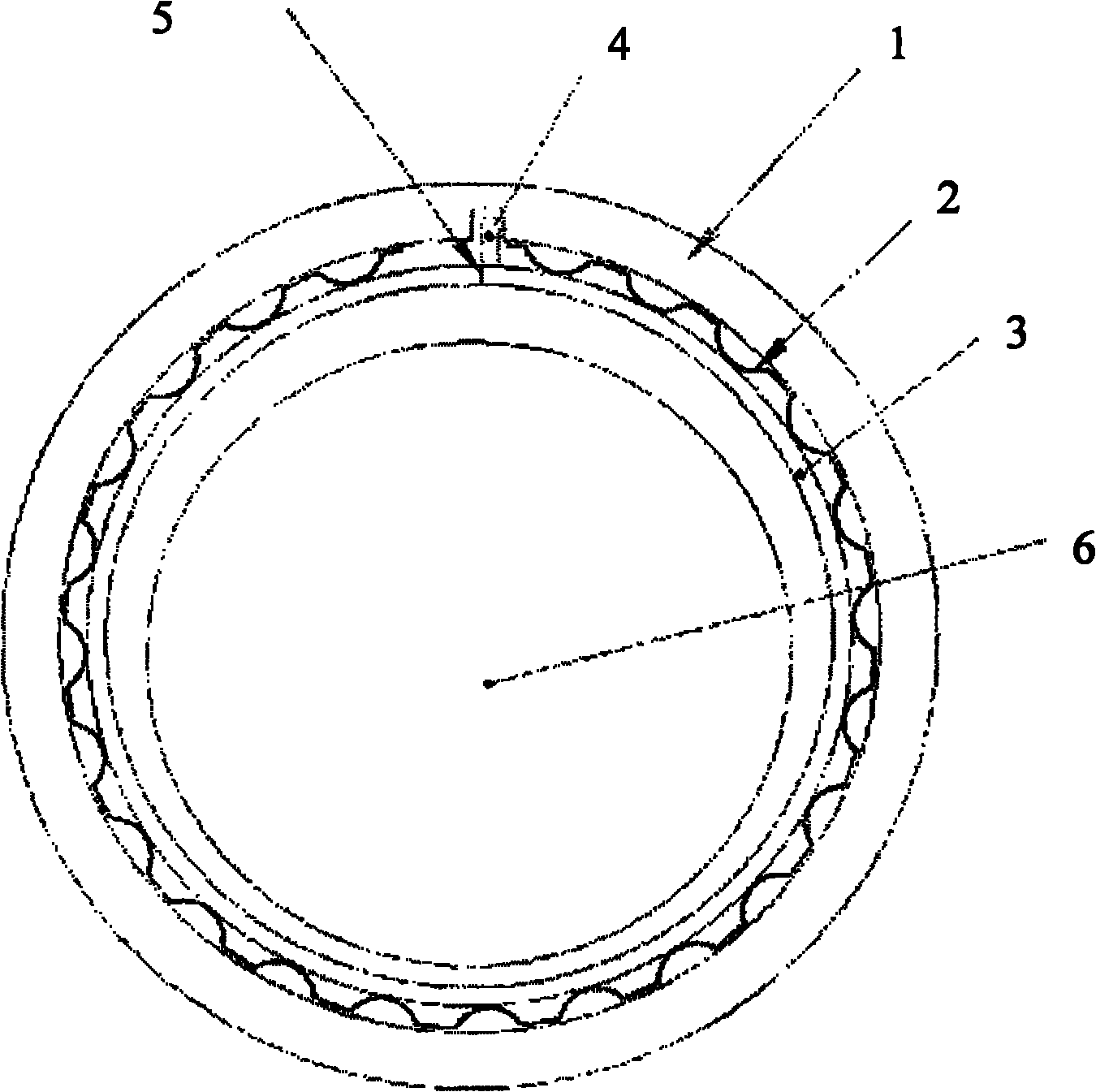 Radial foil bearing with sealing function