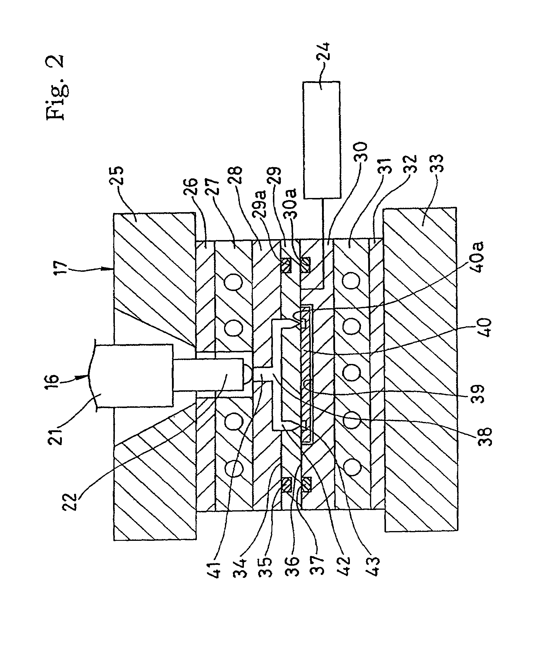 Gasket for fuel cell and method of forming it