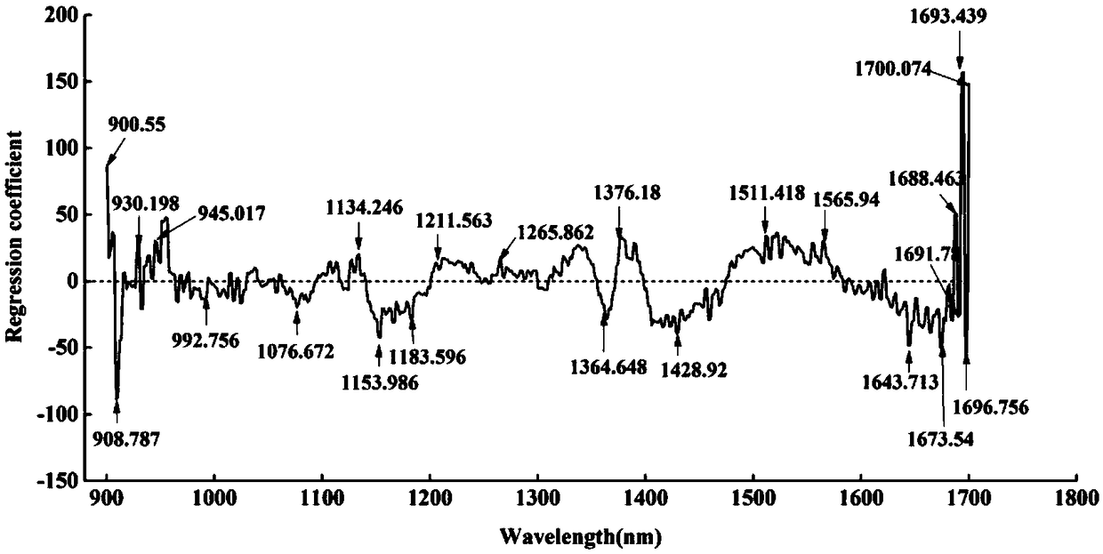 Method for online rapid detection on content of brochothrix thermosphacta in chicken