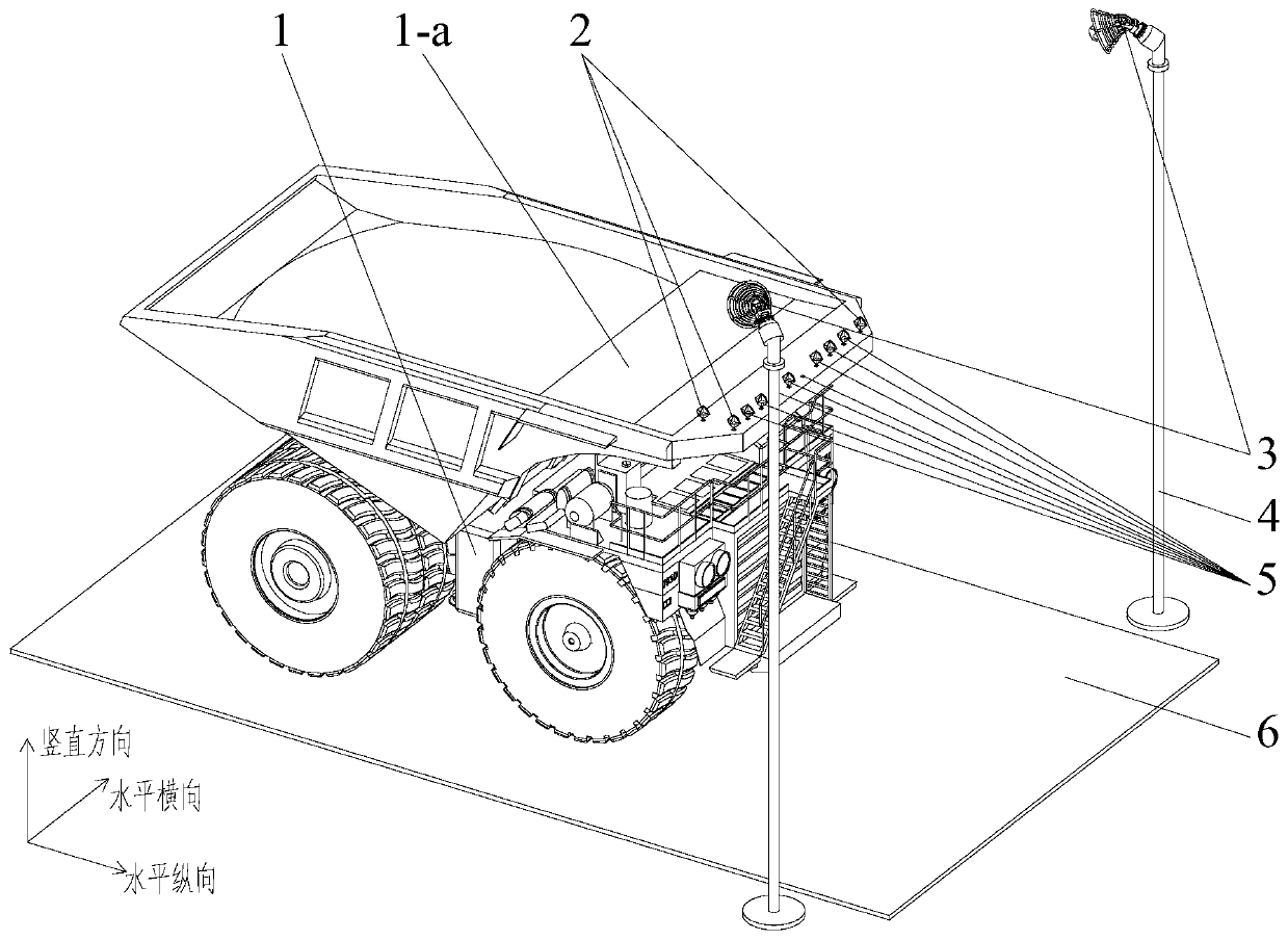 Open-pit mine dump truck identity recognition device and method