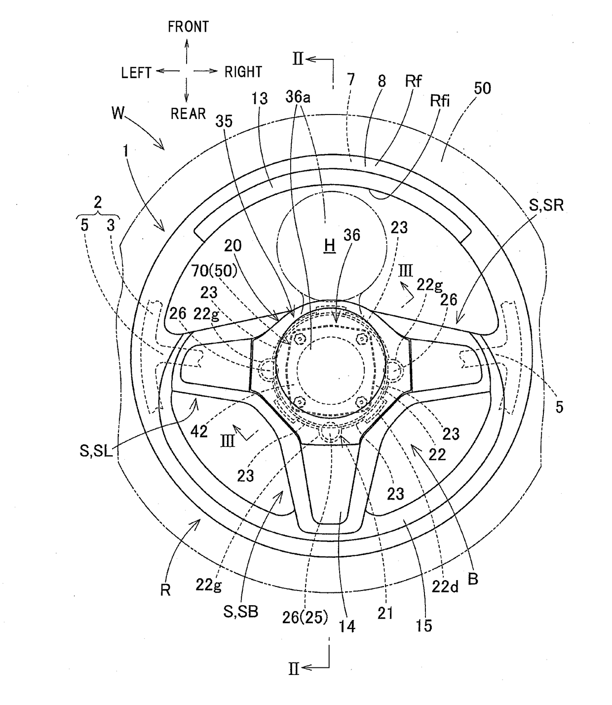 Folding preparation body of driver seat airbag and folding method of folded body