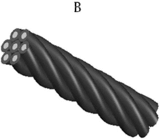 Electromagnetic shielding cable