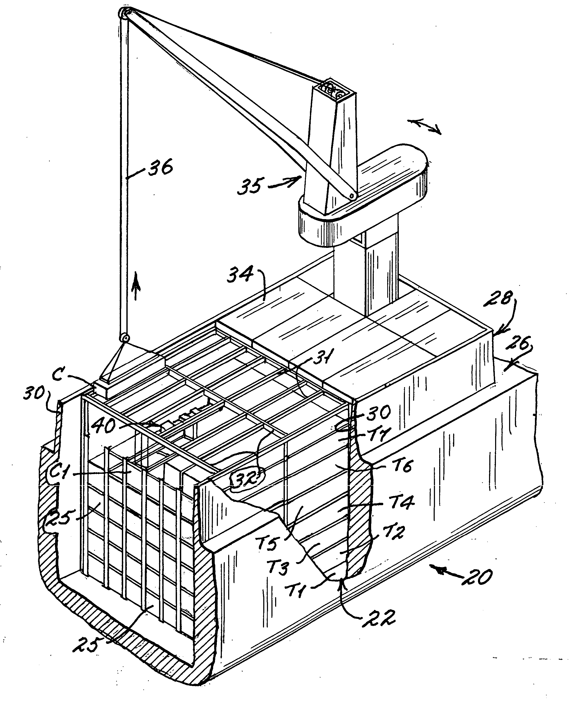 Automated shipboard material handling and storage system
