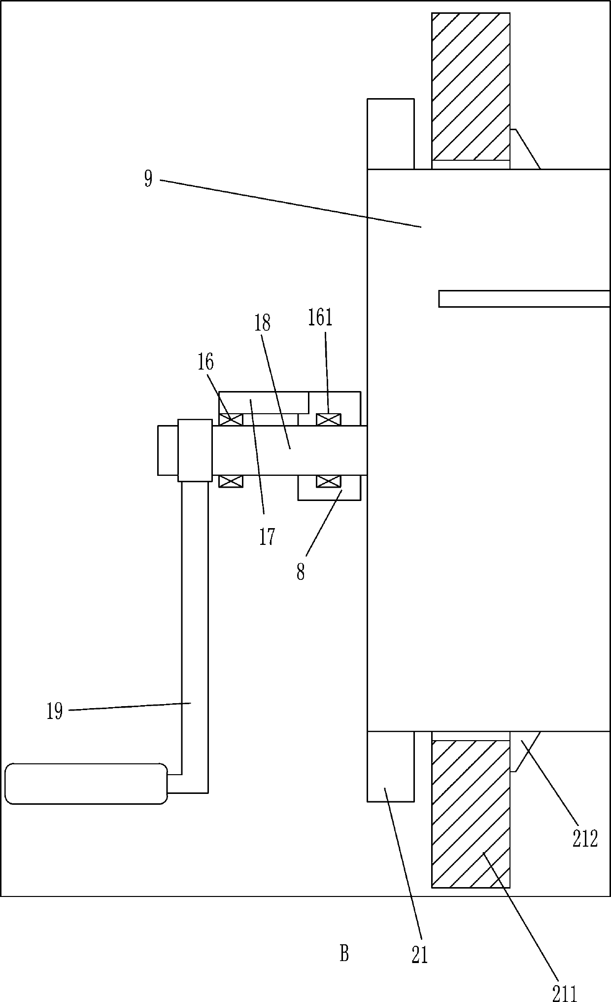Manual workshop cloth winding machine