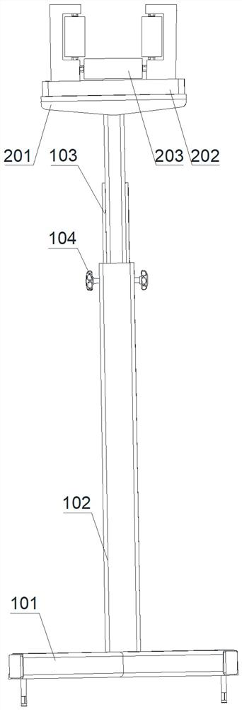 Temporary storage device for floor heating pipes after extrusion molding