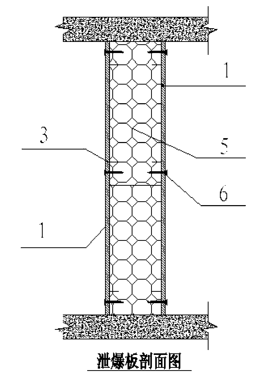 Method for reducing destructive force of explosion and explosion venting device