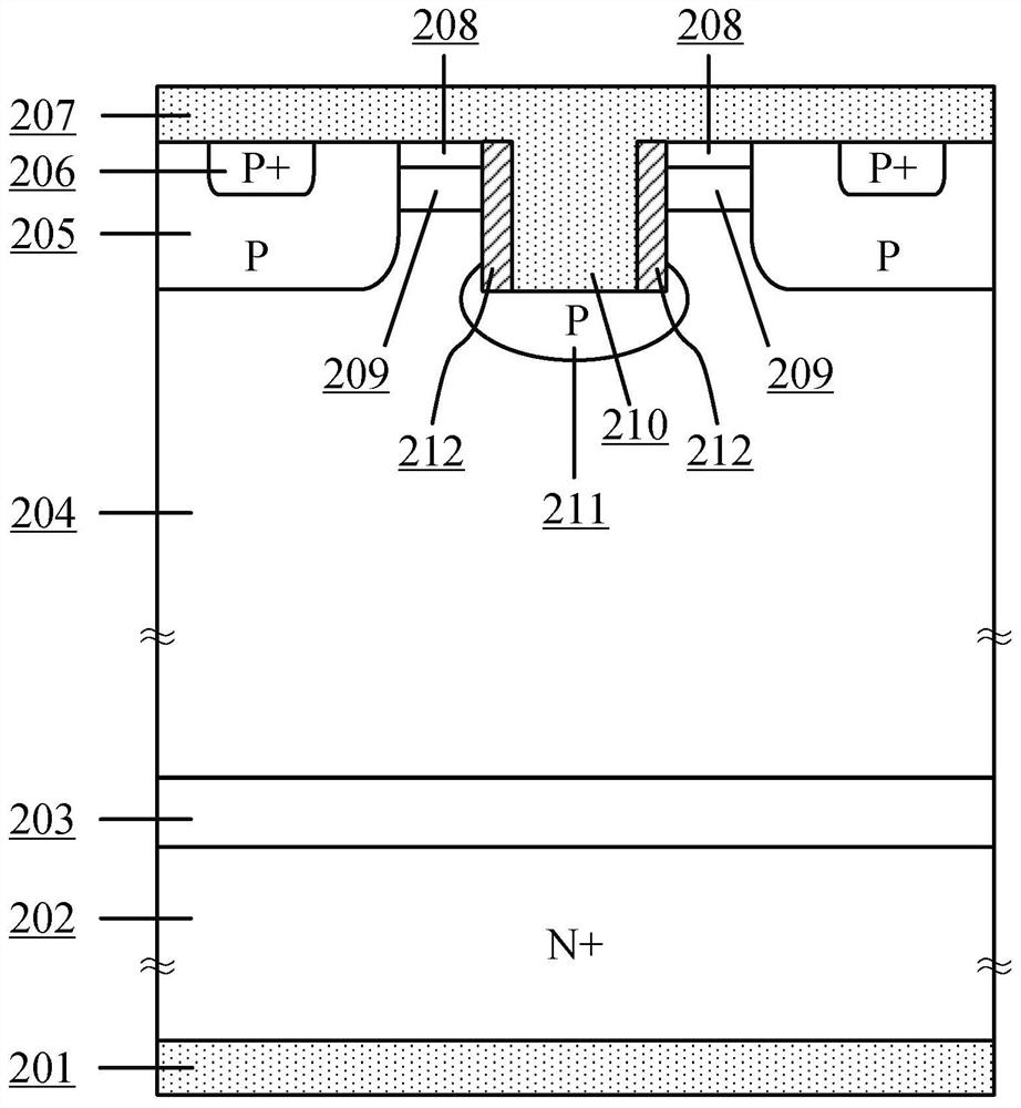 Electron extraction type freewheel diode device and preparation method thereof