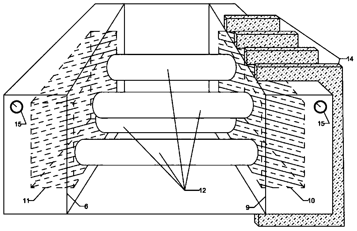 A cooling device and method for electronic components based on the Knudsen effect