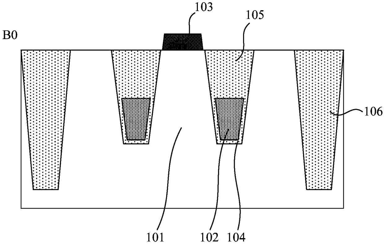 Transistor structure adopting embedded bit line and manufacturing method of transistor structure