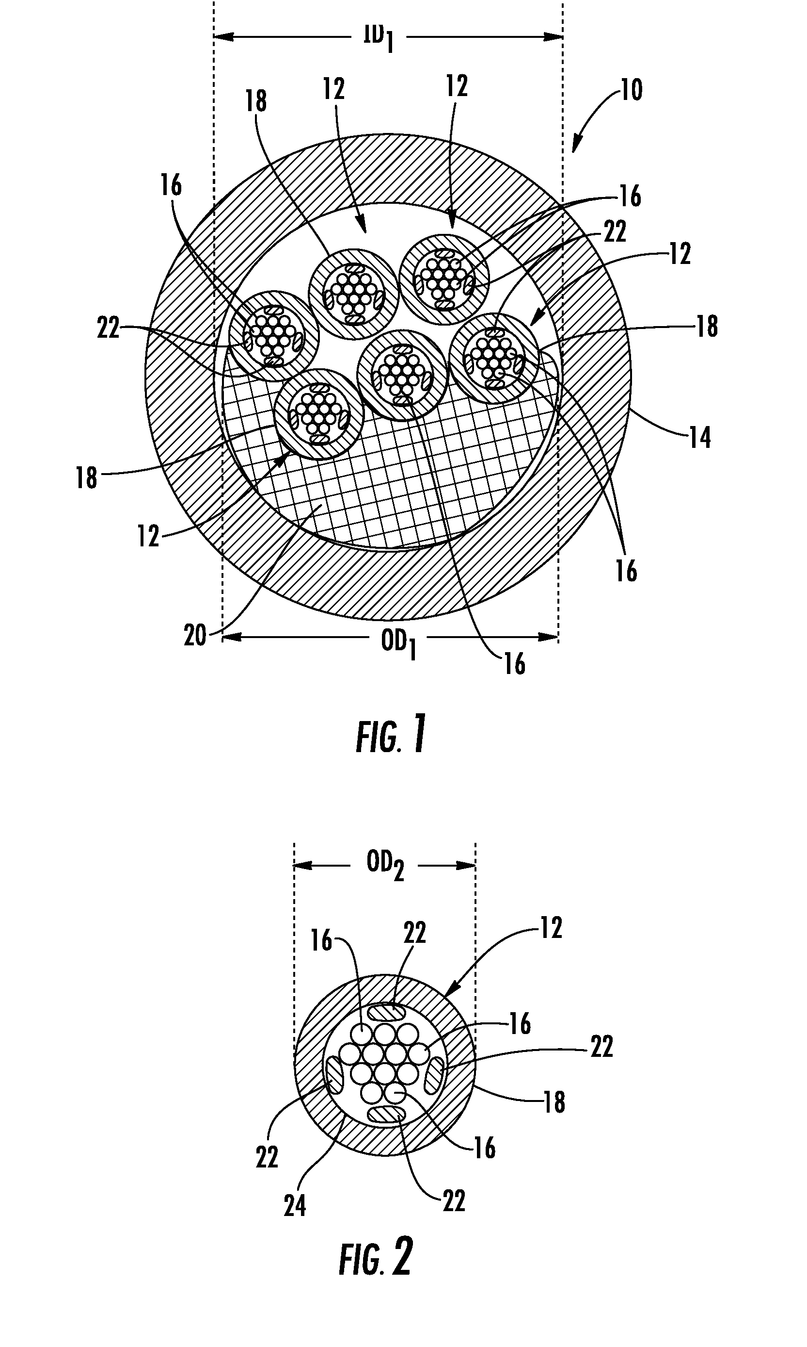 Multi-fiber, fiber optic cable assemblies providing constrained optical fibers within an optical fiber sub-unit, and related fiber optic components, cables, and methods