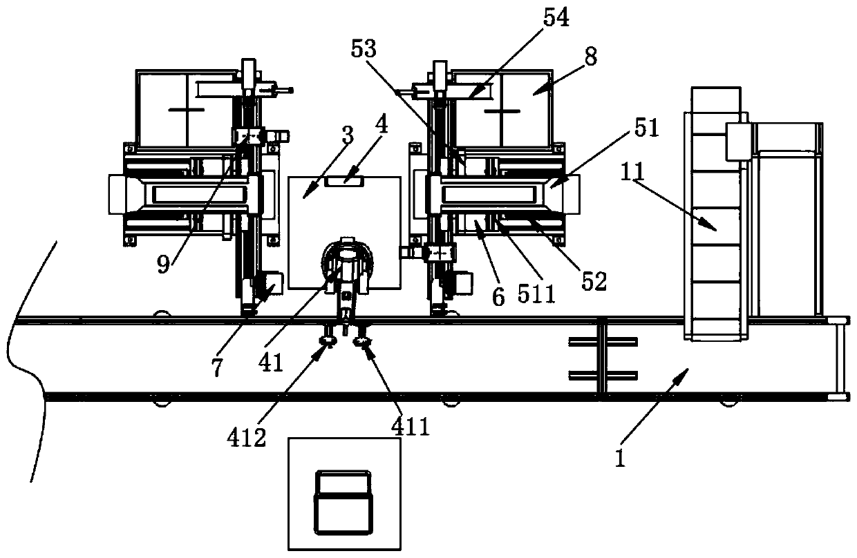 Full-automatic assembly line visual transfer printing system and process
