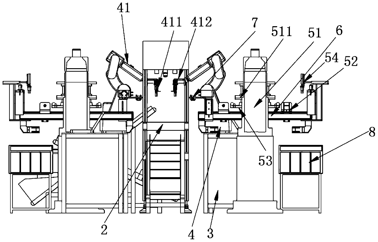 Full-automatic assembly line visual transfer printing system and process