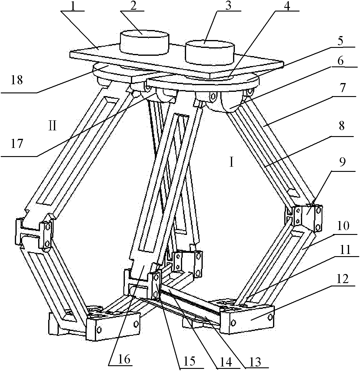 Two-leg walking mechanism