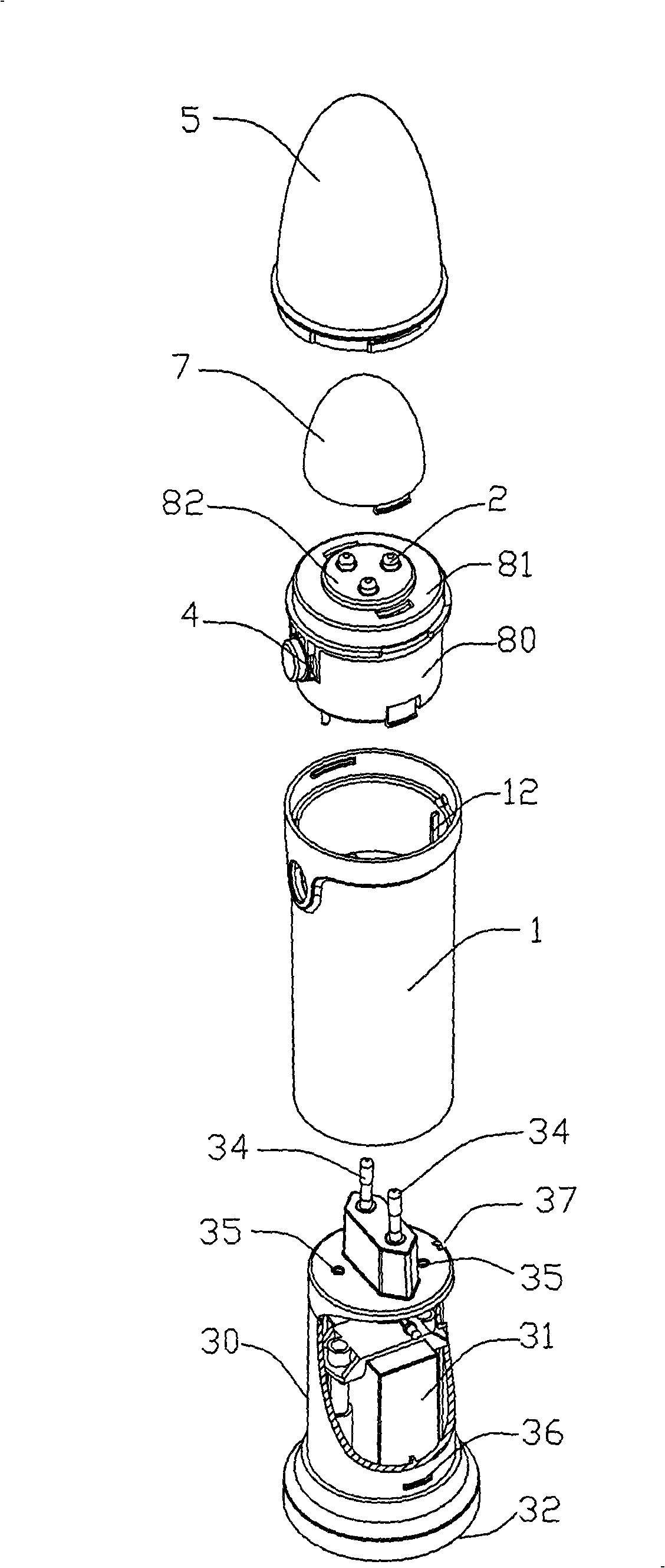 Candle modeling lamp