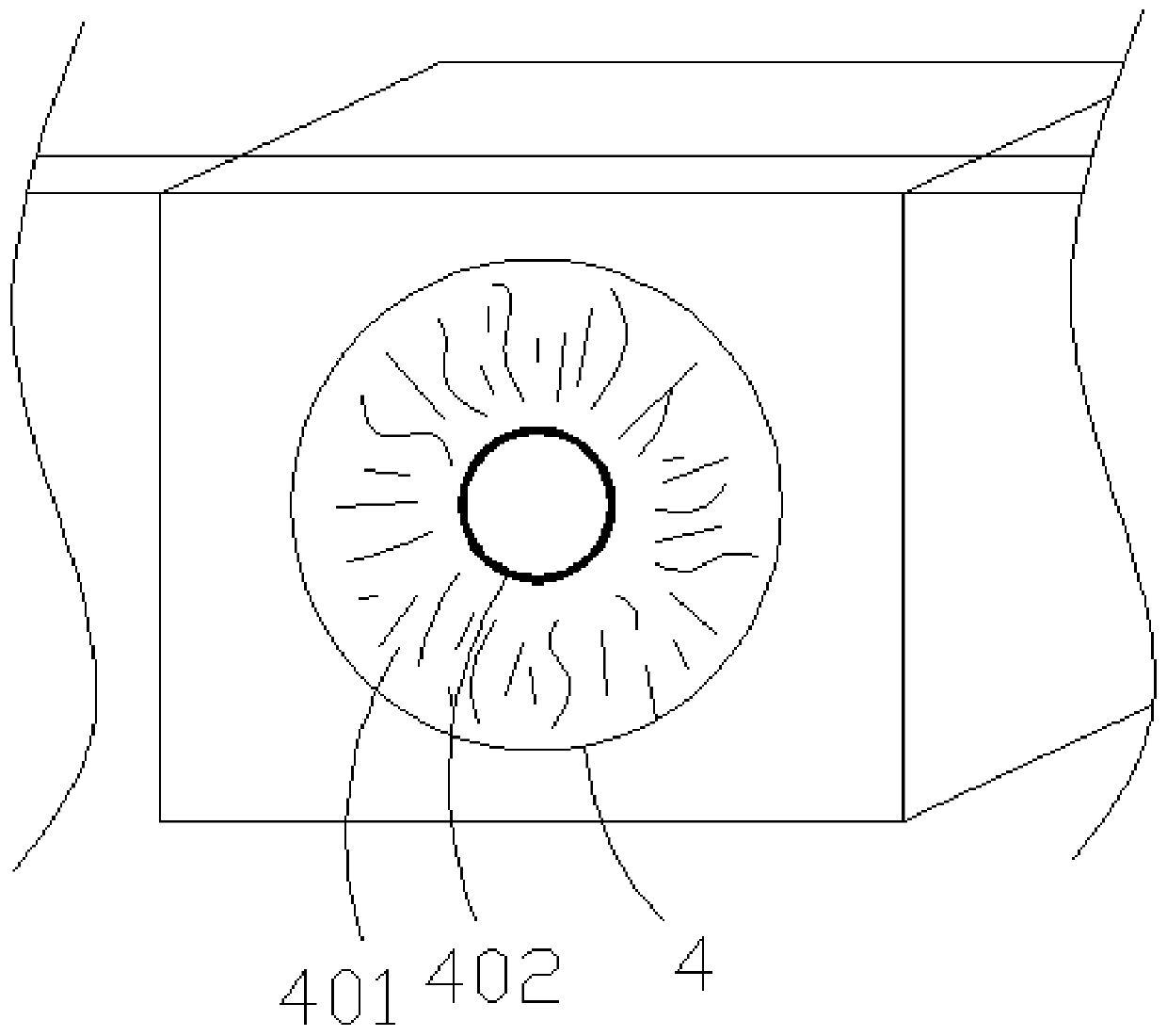 Storage device used for electrocardiographic lead wires and oxyhemoglobin saturation probe connecting wires