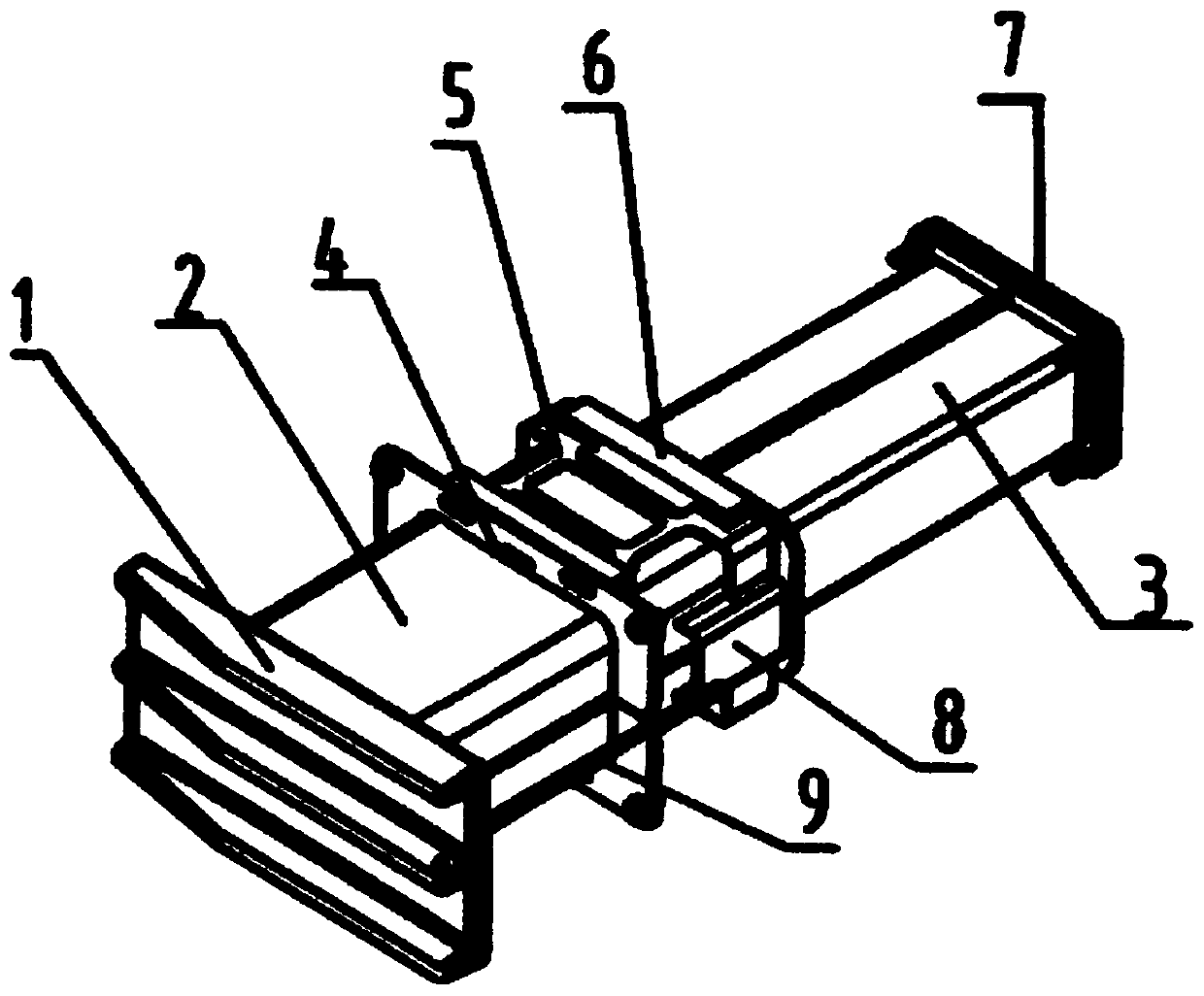 Anti-climbing device for rail vehicle