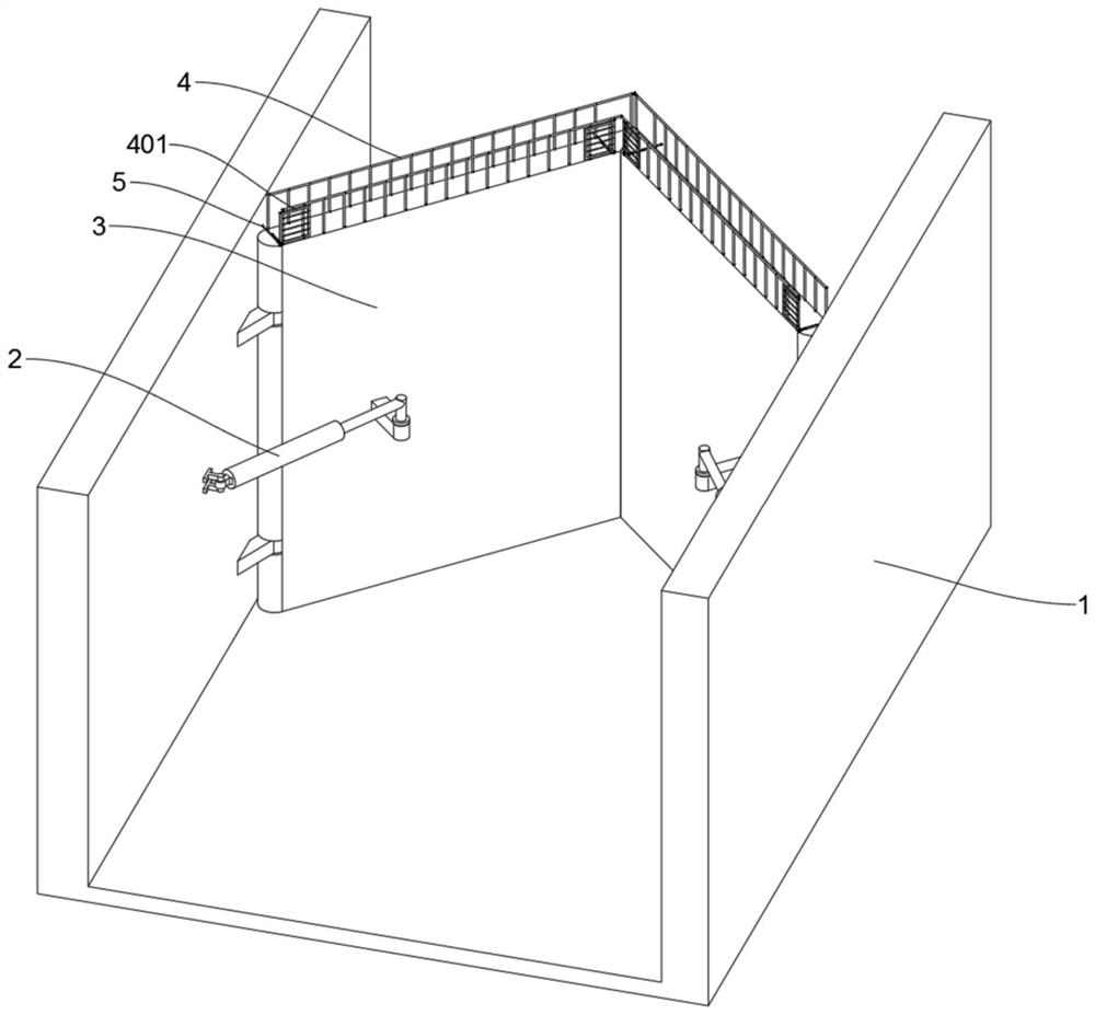 Testing device applied to water level of inland ship lock