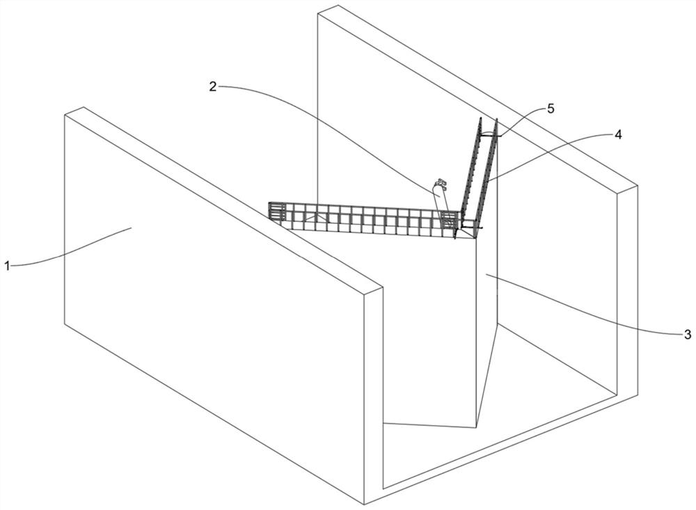 Testing device applied to water level of inland ship lock