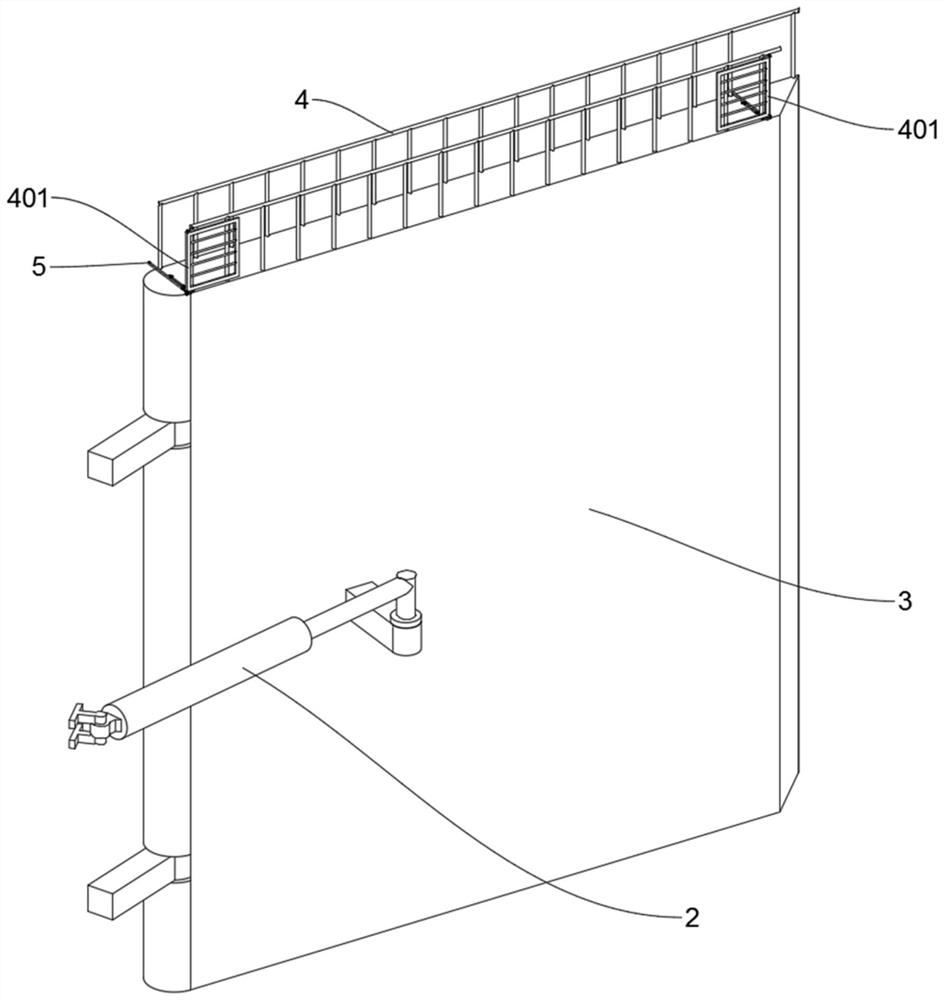 Testing device applied to water level of inland ship lock