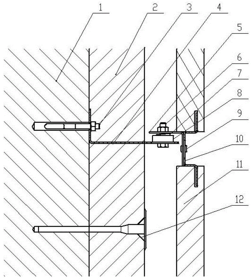 A prefabricated external wall thermal insulation system and its assembly method