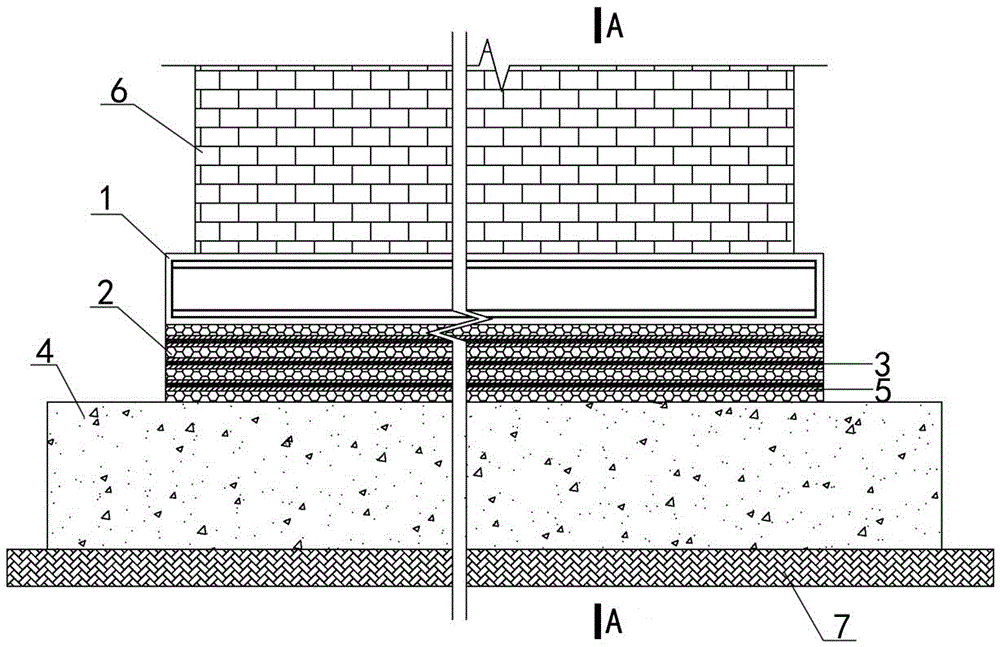 A non-bonded seismic isolation structure and its construction method