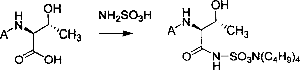 Process of synthesizing (2S-trans)-3-methyl-4-oxo-1-azacyclo butyl sulfonic acid