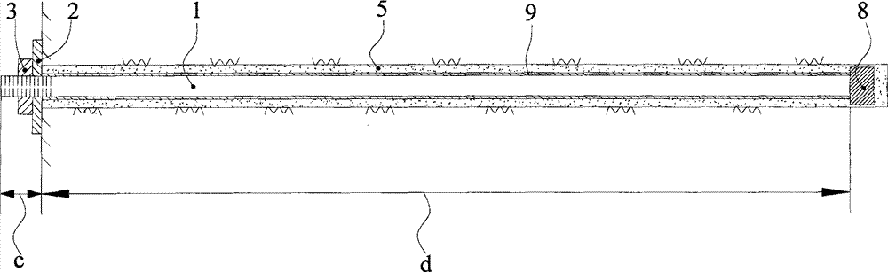Tension and compression coupling type high-strength and high-deformation anchor rod and method for using same