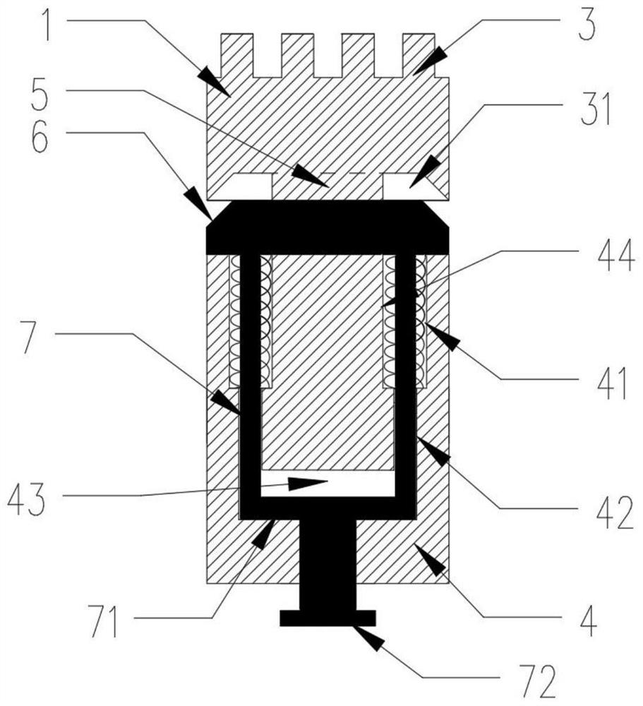 Computer interface anti-drop structure and mobile storage device