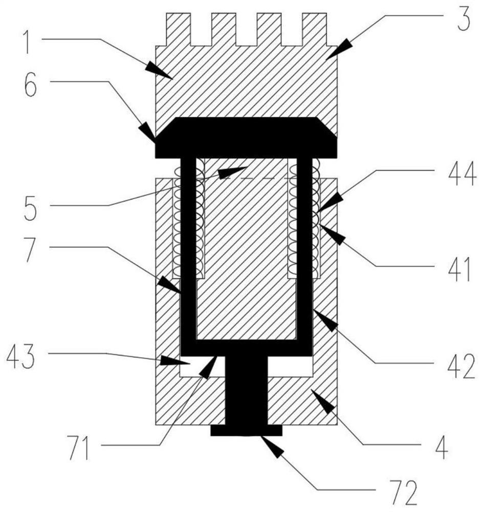 Computer interface anti-drop structure and mobile storage device