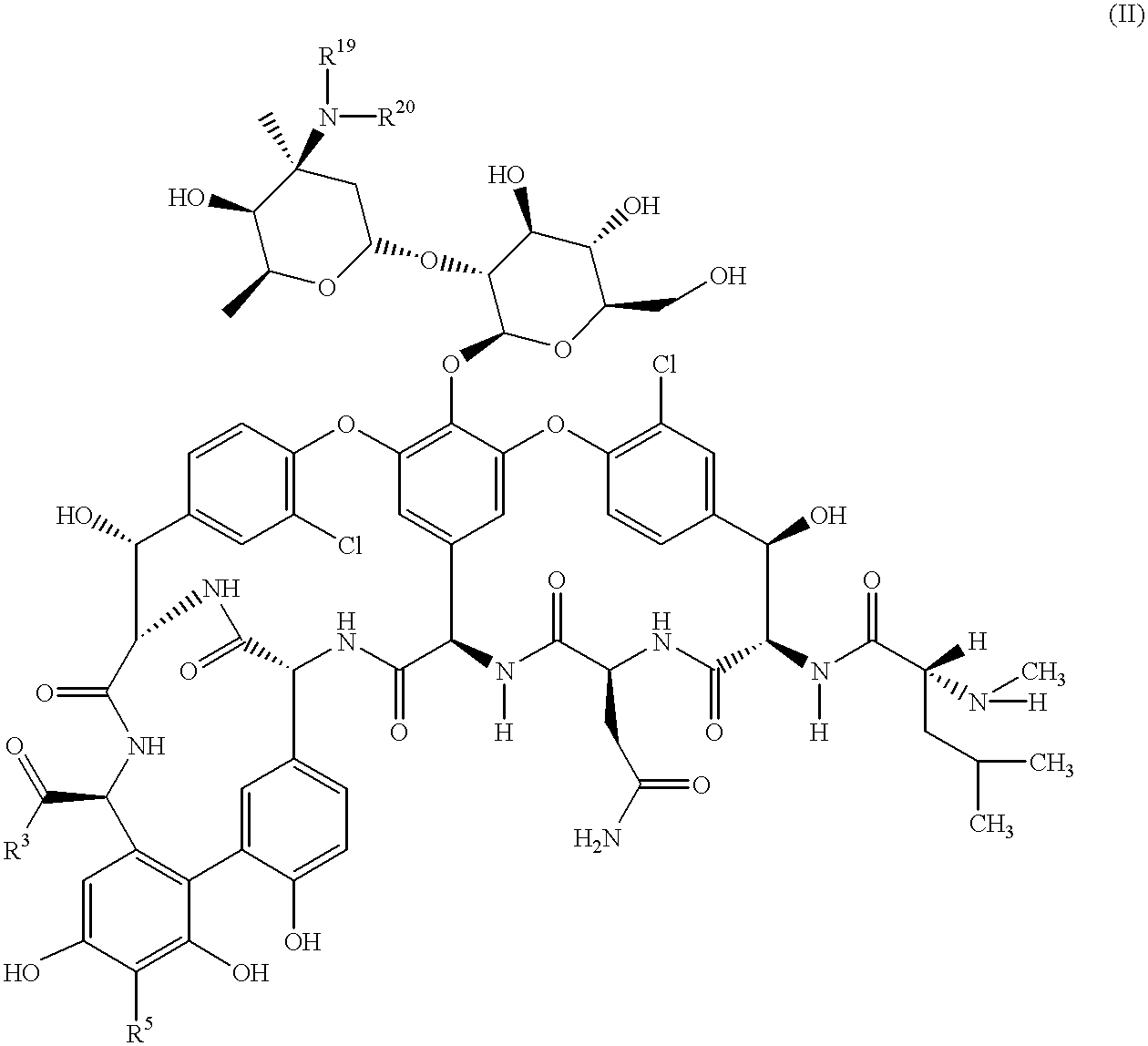 Pharmaceutical compositions containing a glycopeptide antibiotic and a cyclodextrin