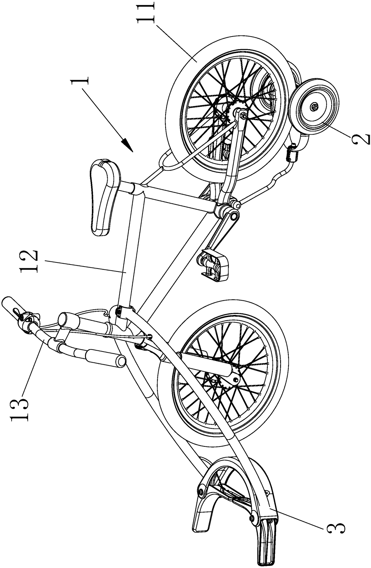 Single-roller and double-wheel bicycle game device