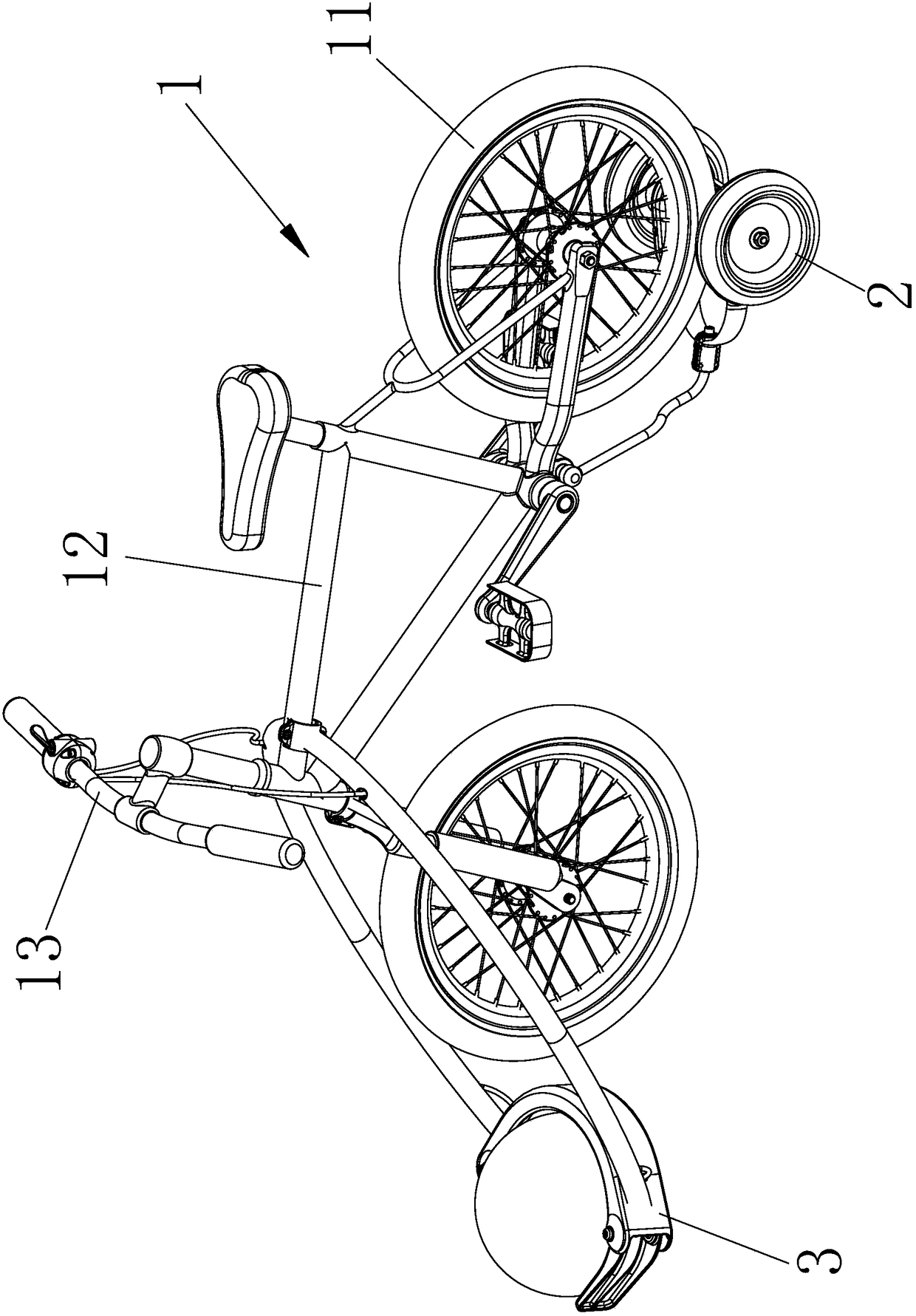 Single-roller and double-wheel bicycle game device