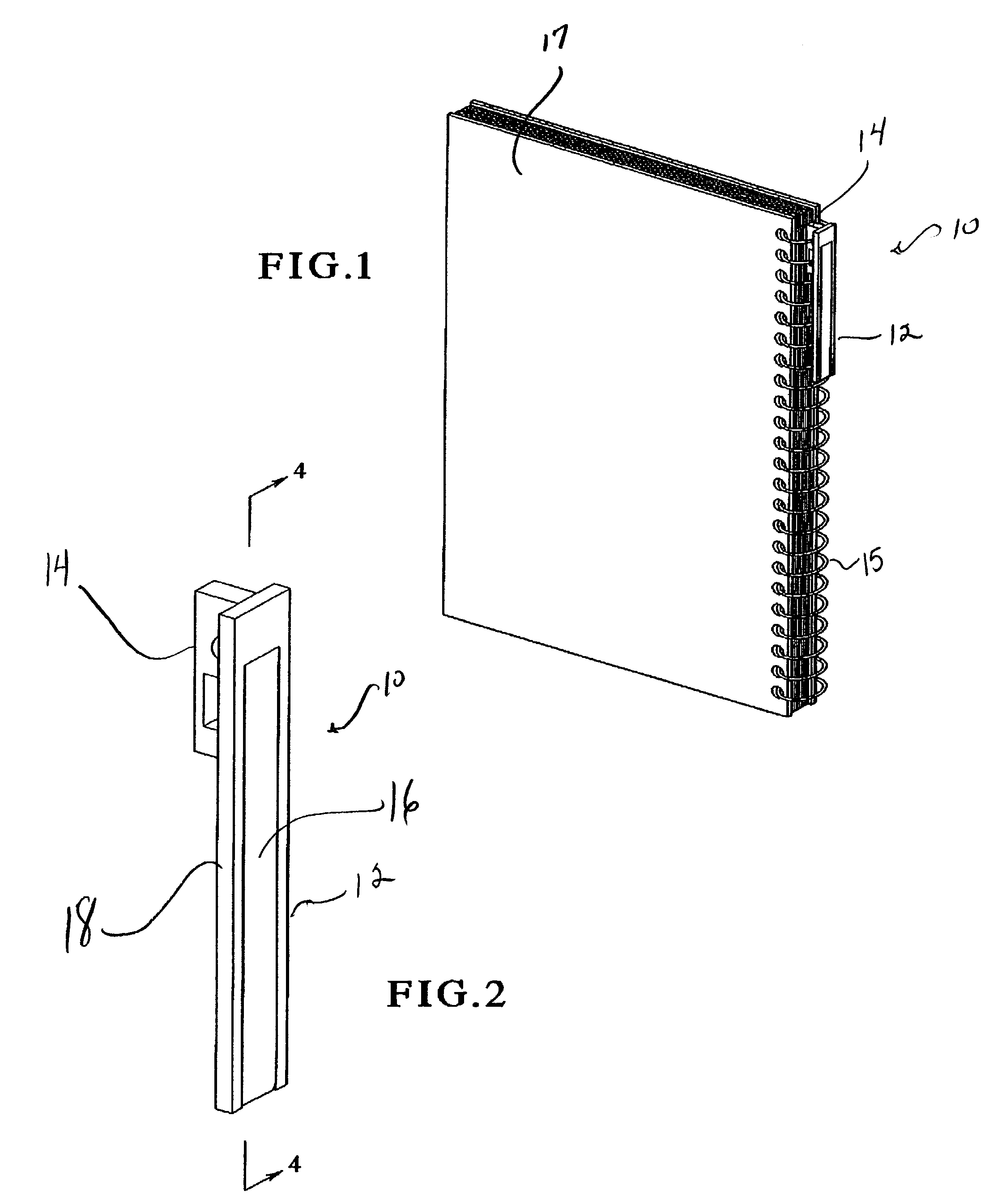 Labeling device for bound materials