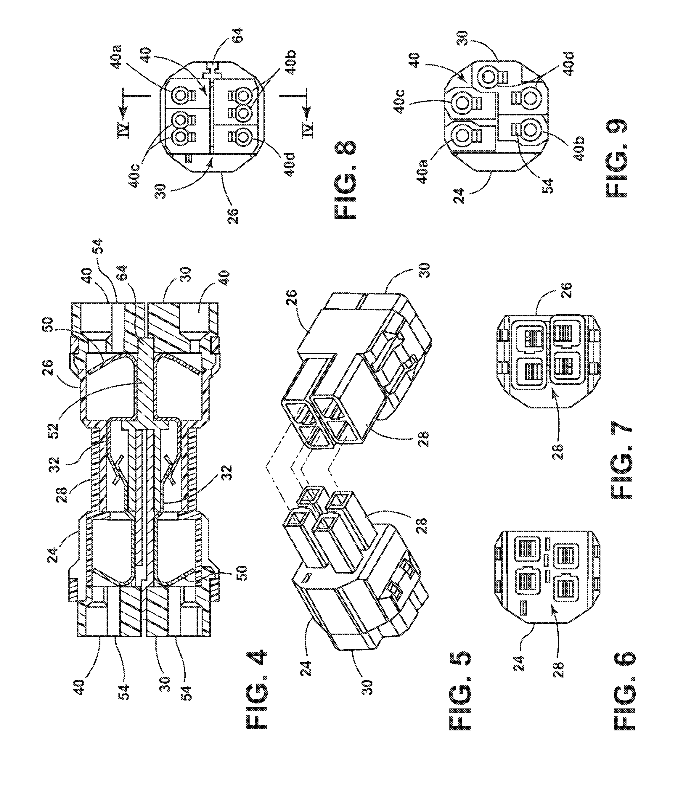 Ceiling fan kit and electrical connector with mounting method