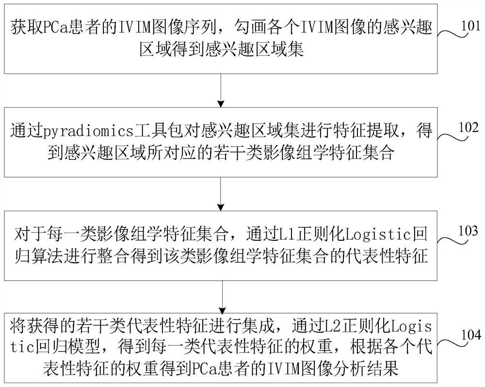 Feature analysis method and system based on incoherent motion image in voxel