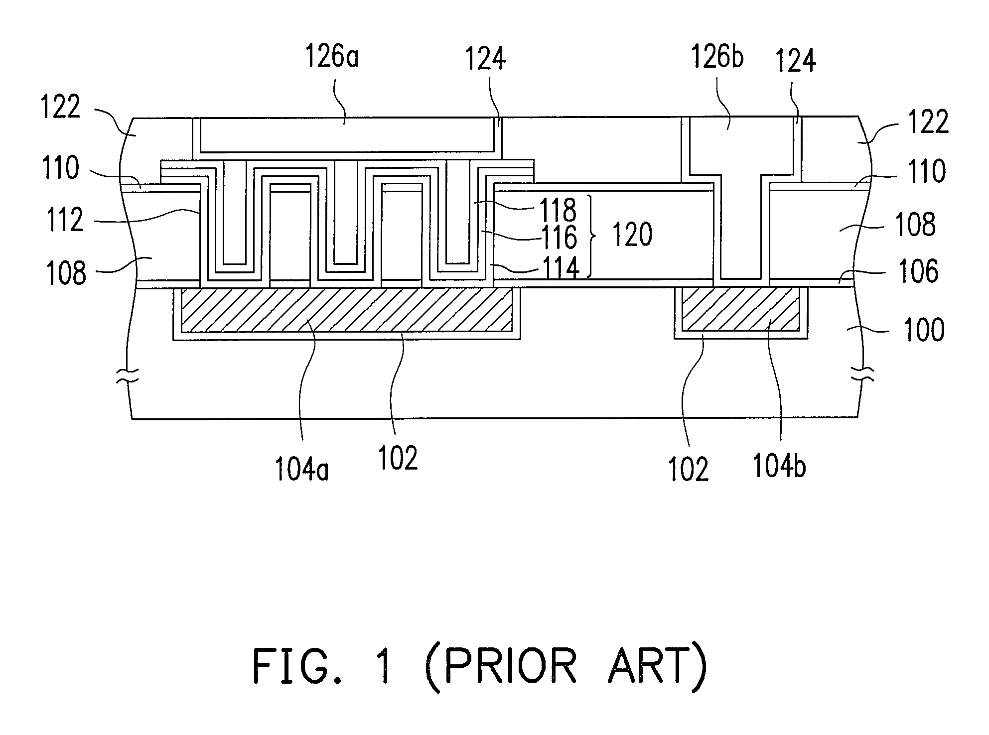 Capacitor structure having butting conductive layer