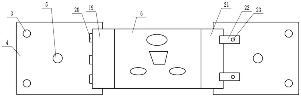 A postoperative facial ice compress device